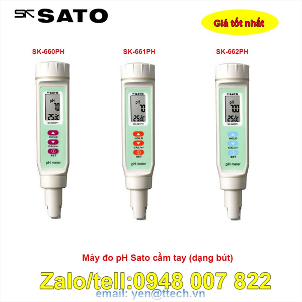 Máy đo pH Sato SK-660PH, SK-661PH, SK-662PH 